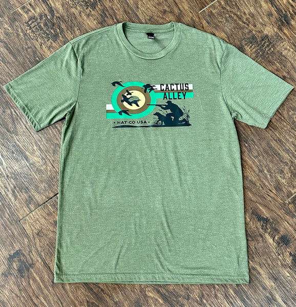 "Duck Hunt" - Military Green Frost Adult Tee (WESA JAN 2024)