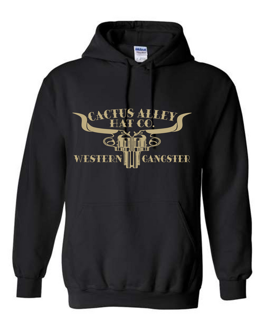 "Double Barrel" - Black Adult Hoodie