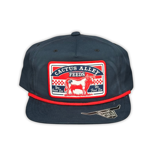 "El Toro" - CA 256 Blue/ Red Rope, Snapback Cap