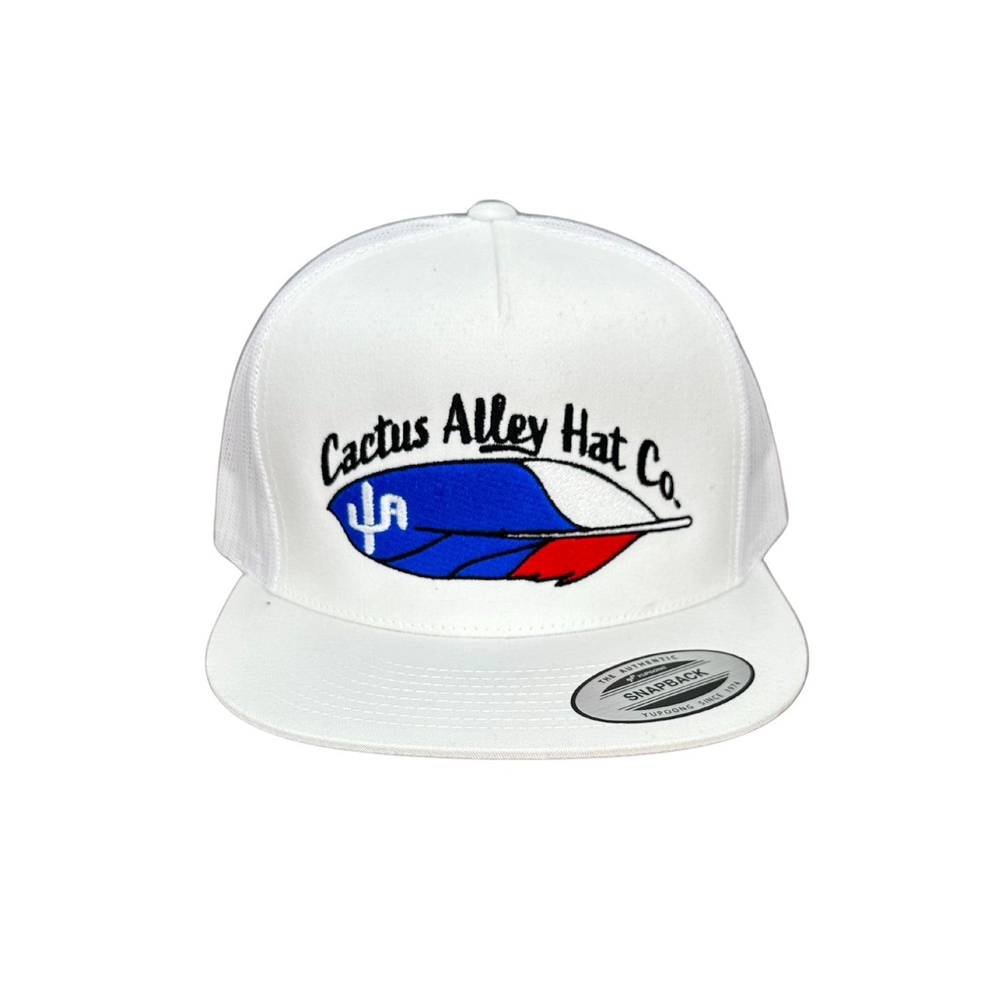 "Feather”- 6006 White/White Mesh, Snapback Cap (WESA JAN 2024)
