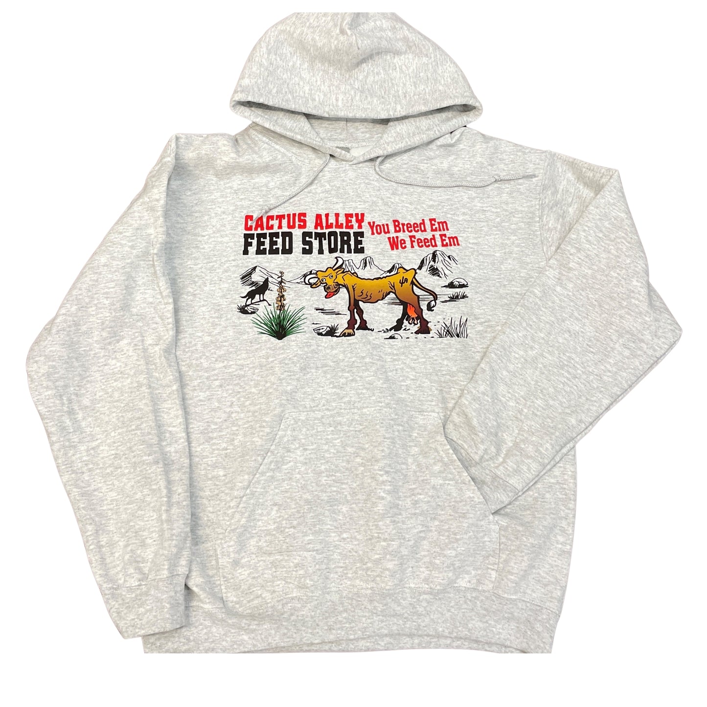 "Feed Store" - Ash Grey Adult Hoodie (WESA JAN 2024)