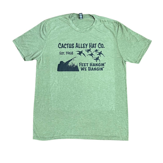 "Feet Hangin" - Military Green Frost Adult Tee (2024)