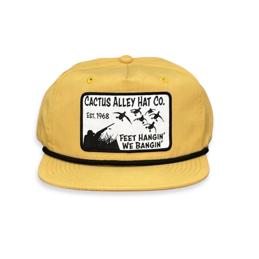 "Feet Hangin" - CA256 Biscuit/ Black Rope, Snapback Cap (WESA JAN  2024)