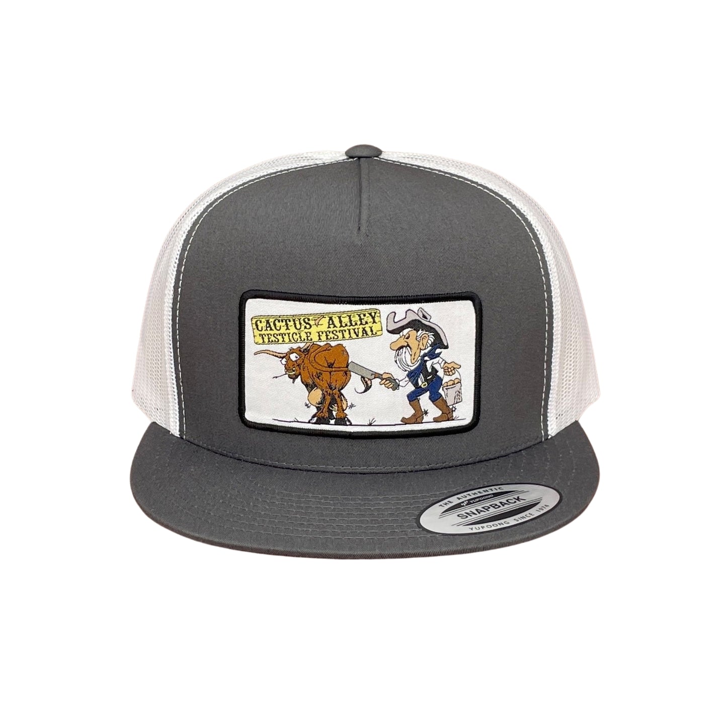 "Festival" - 6006 Charcoal/ White Mesh, Snapback Cap (WESA JAN 2024)