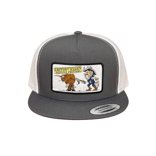 "Festival" - 6006 Charcoal/ White Mesh, Snapback Cap (WESA JAN 2024)