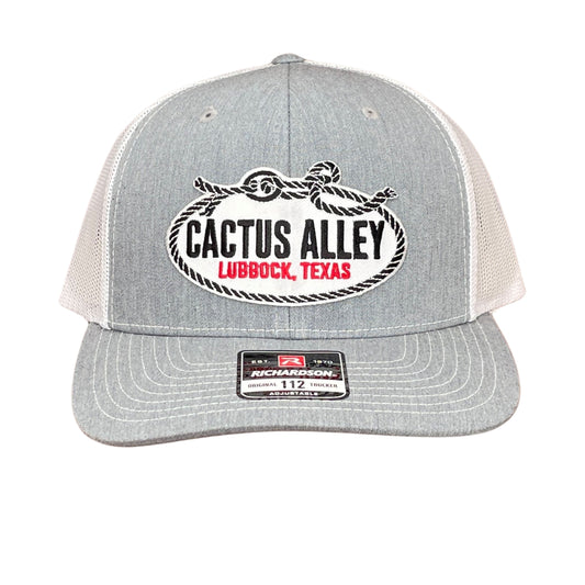 "Flank Rope" - Richardson 112 Heather Grey/White Mesh, Snapback Cap (WESA JAN 2024)