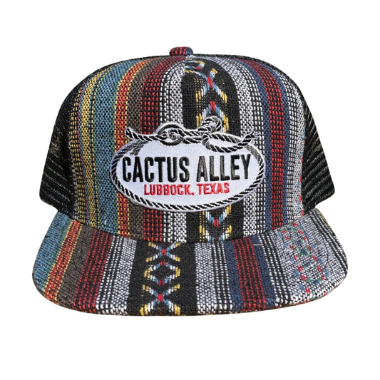 "Flank Rope" - Saddle Blanket Print/Black Mesh, Snapback Cap (WESA JAN 2024)
