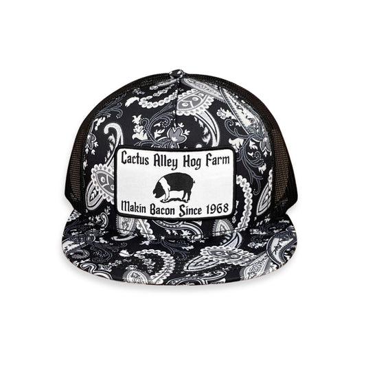 "Granddaddy" - Black Paisley with Black Mesh Snapback Cap (WESA JAN 2024)