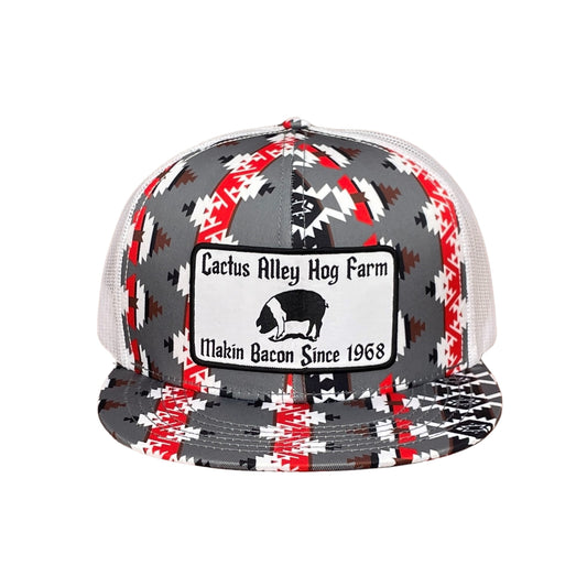 "Granddaddy" - CA Red/White Aztec, Snapback Cap (WESA JAN 2024)