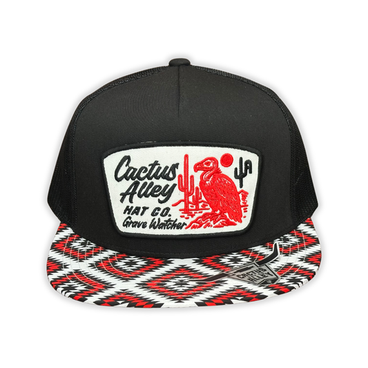 "Grave Watcher" - CA Blackout Guns Up Aztec, Snapback Cap