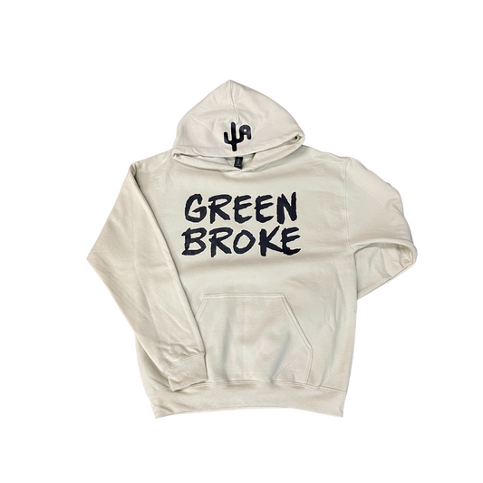 "Green Broke" - Sand Adult Hoodie (2025)