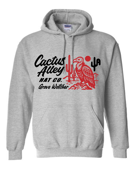 "Grave Watcher" - Sport Grey Adult Hoodie