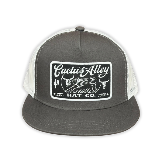 "Hueso" - 6006 Charcoal/ White Mesh, Snapback Cap