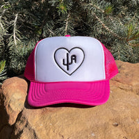 "The Babe"- Hot Pink and White Foam Front Snapback Cap (WESA JAN 2024)