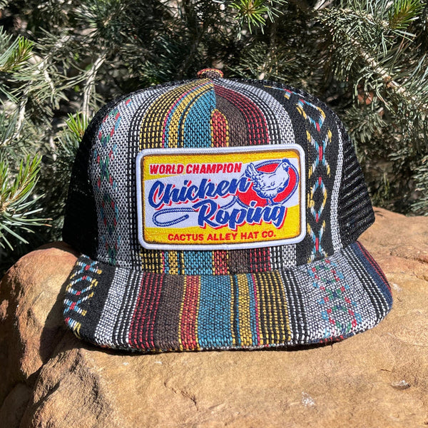 "Chicken Choking" - Saddle Blanket/ Black Mesh, Snapback (WESA JAN 2024)