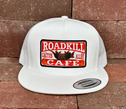 "Roadkill" - 6006 White/ White Mesh, Snapback Cap (WESA JAN 2024)