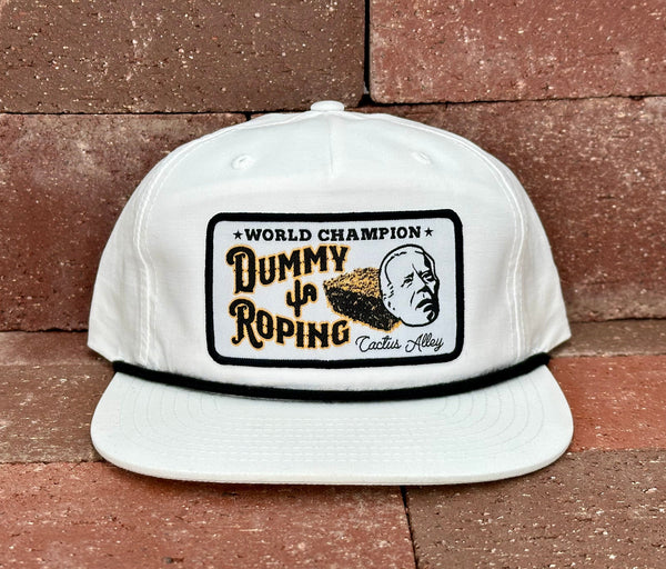 "Dummy Roping" - CA256 White/ Black Rope, Snapback Cap (2024)