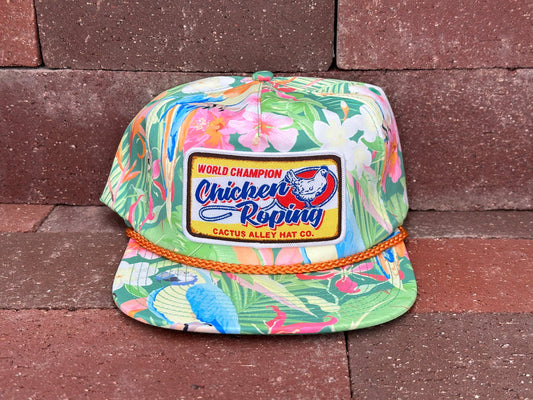 "Chicken Roping" - Parrot Tropical, Snapback Cap (WESA JAN 2024)