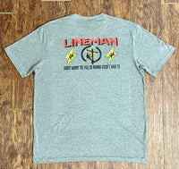 "Lineman" - Grey Frost Adult Tee (2024)