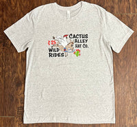 "Wild Rides" - White Fleck Adult Tee (2024)