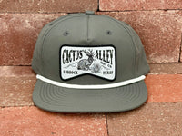 "Jackalope"- CA256 Charcoal/ White Rope, Snapback Cap (WESA JAN 2024)