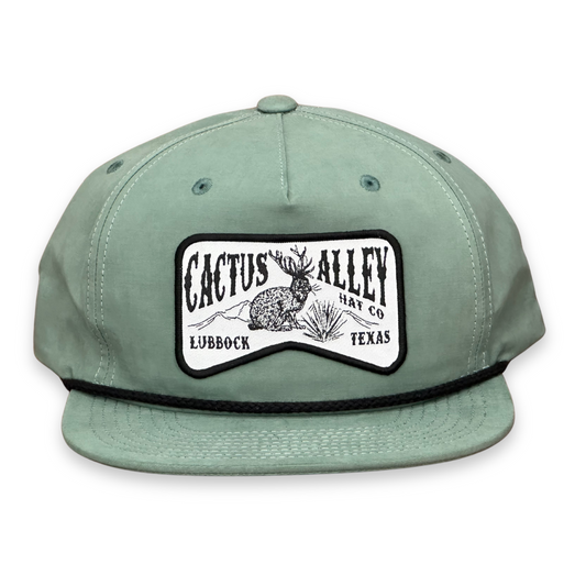 "Jackalope"- CA 256 Teal/ Black Rope, Snapback Cap (2025)