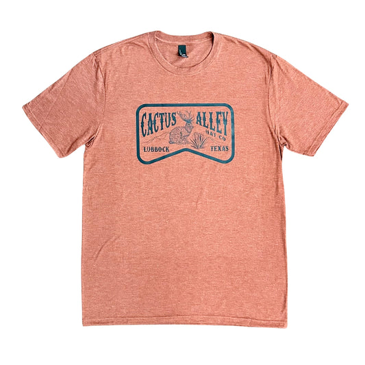 "Jackalope" - Heathered Russett Adult Tee (2024)