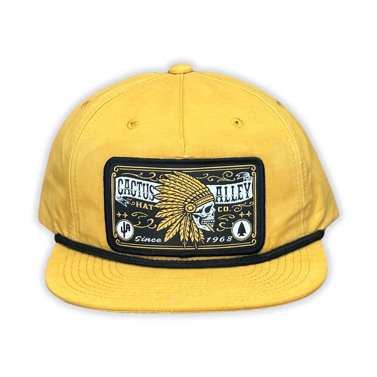 "Jefe Dorado" - CA 256 Biscuit/Black Rope, Snapback Cap