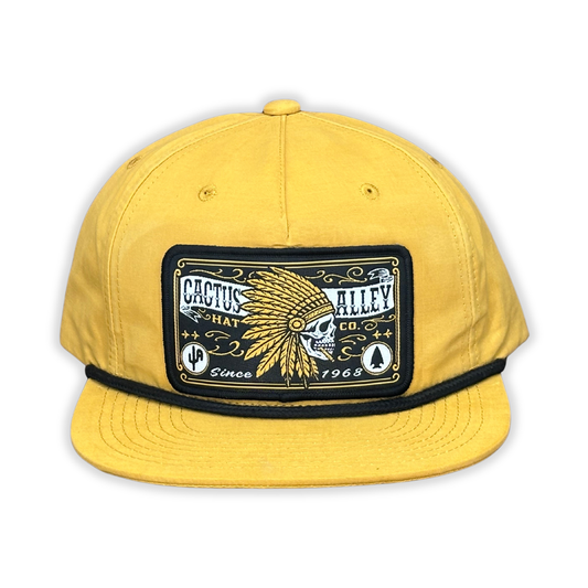 "Jefe Dorado" - CA 256 Biscuit/Black Rope, Snapback Cap