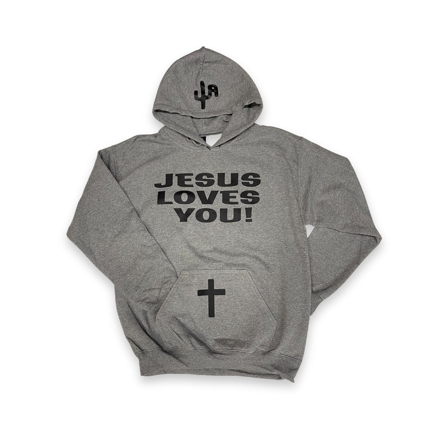 "Jesus Loves You" - Graphite Adult Hoodie (2025)