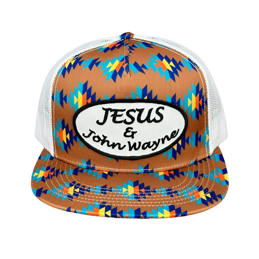 "Jesus & John Wayne" - CA Dirty Sancho Aztec, Snapback Cap (2024)
