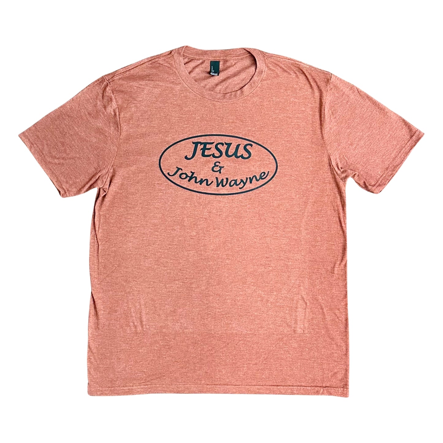 "Jesus & John Wayne" - Heathered Russett Adult Tee (2024)