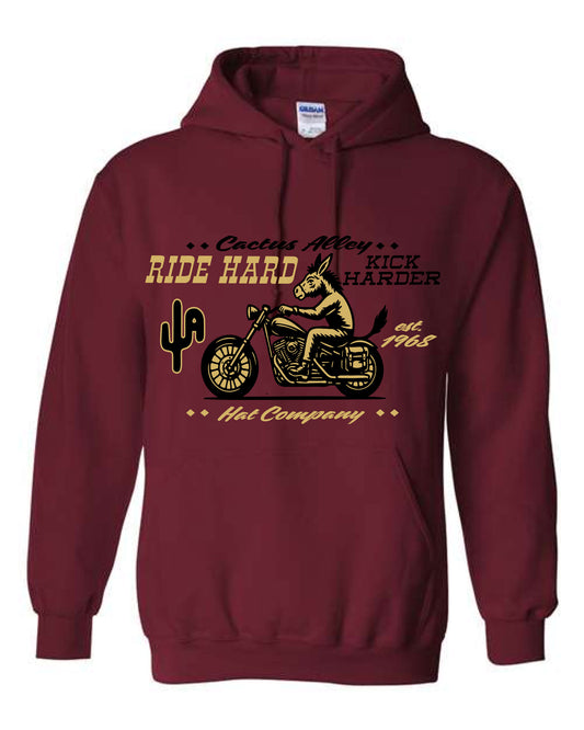 "Kick Harder" - Garnet Adult Hoodie