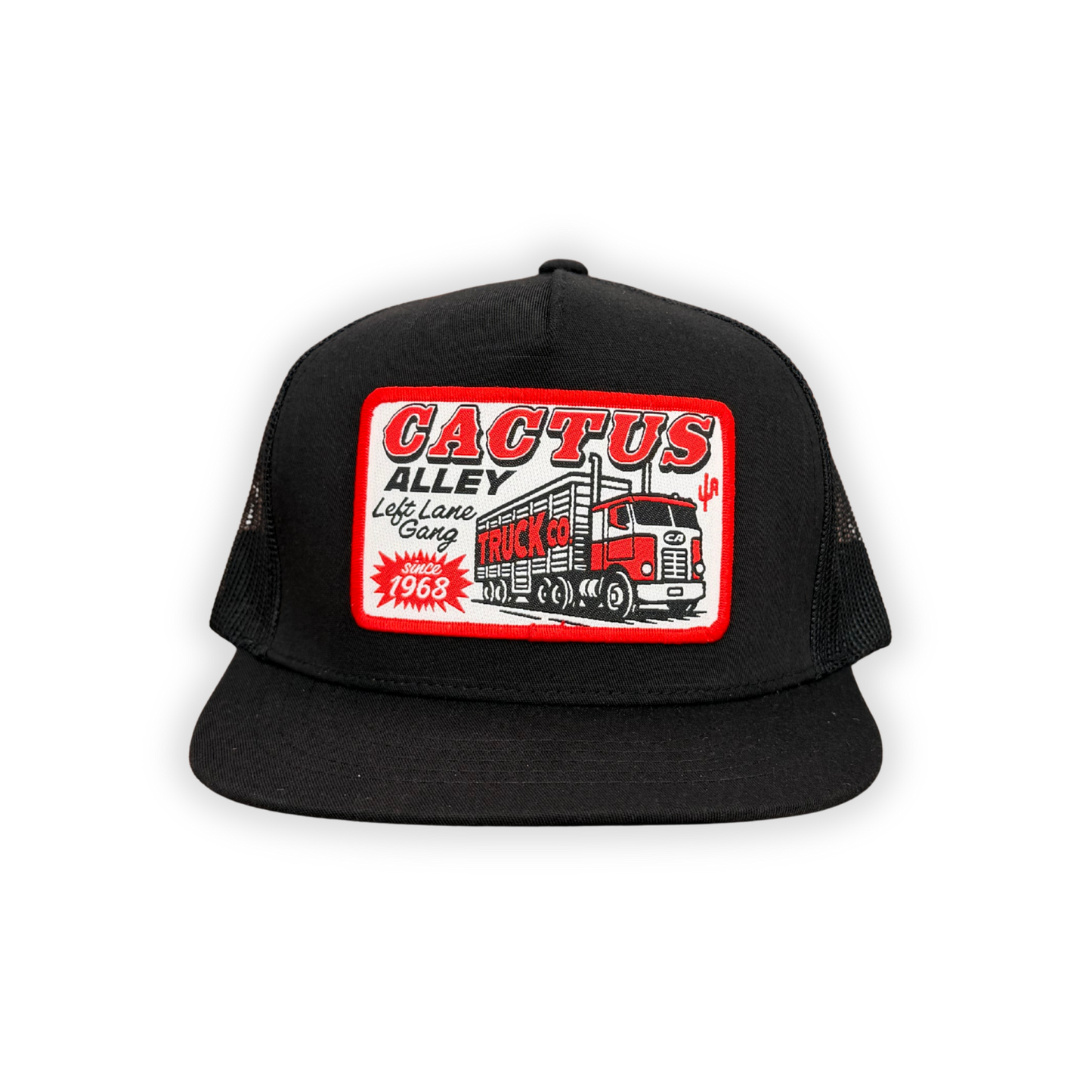 "Left Lane Gang" - YOUTH CA 6006 Black/ Black Mesh, Snapback Cap