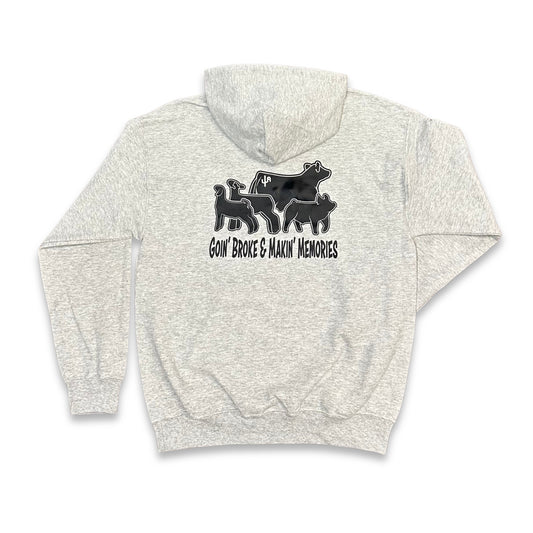 "Livestock" - Ash Grey Adult Hoodie (2025)