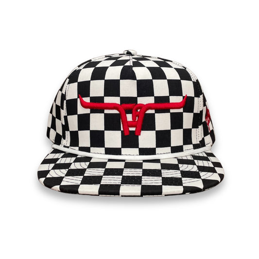 "CA Longhorn" Red Puff - Finish Line, Snapback Cap