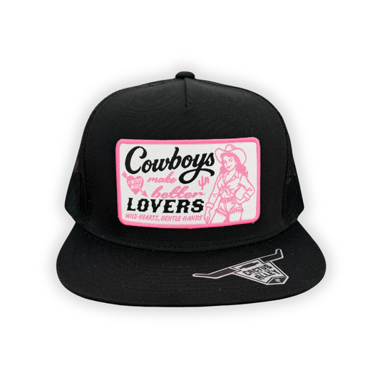 "Lovers" - 6006 Black/ Black Mesh, Snapback Cap