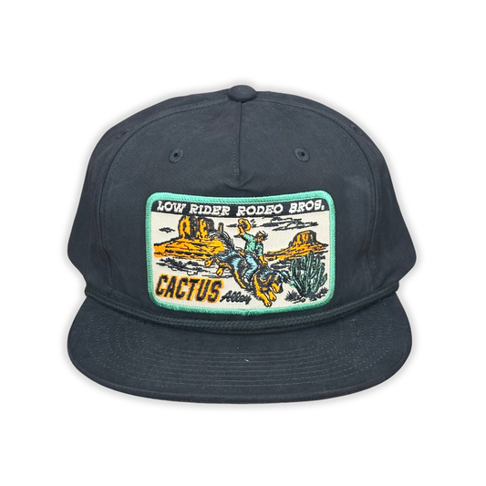 "Low Rider" - CA 256 Black/ Black Rope, Snapback Cap