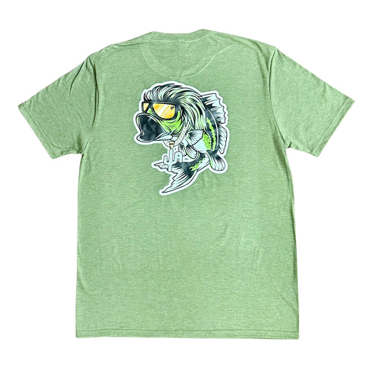 "Mullet Bass" - Military Green Adult Tee (2024)