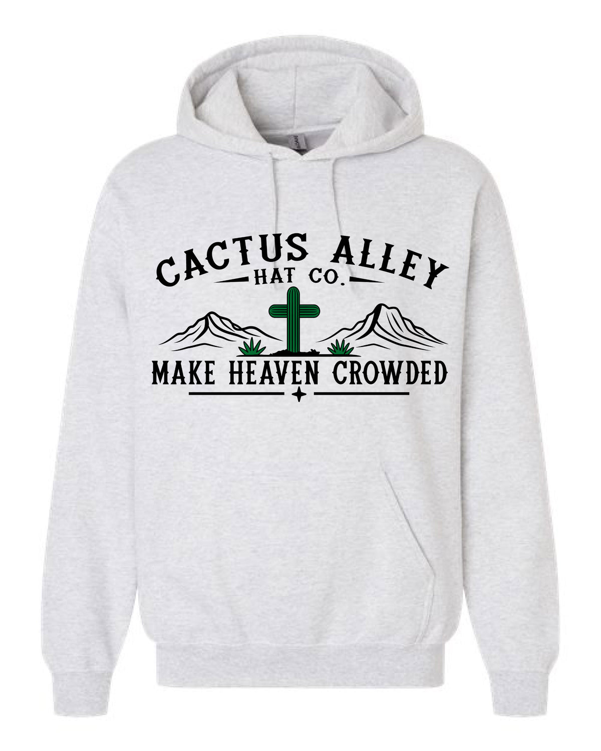 "Crowded" - Ash Grey Adult Hoodie