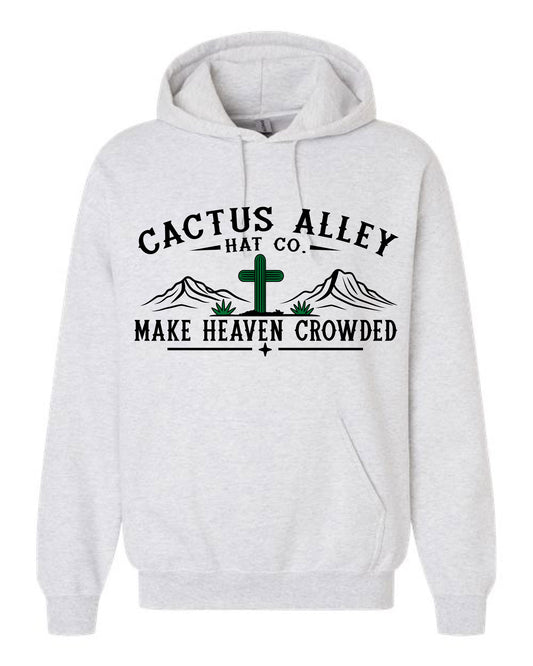 "Crowded" - Ash Grey Adult Hoodie