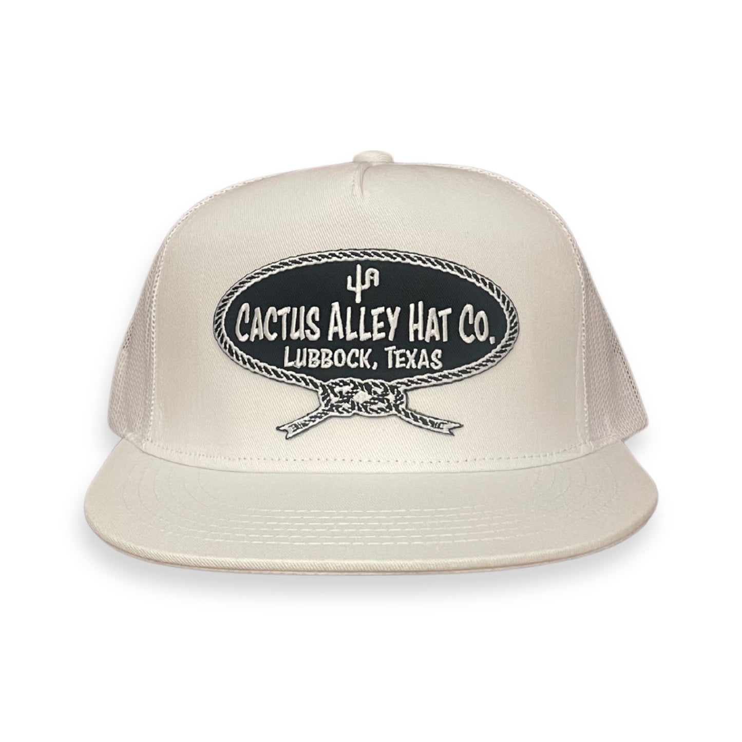 "Neck Rope-BLK" - 6006 White/ White Mesh, Snapback Cap (2024)
