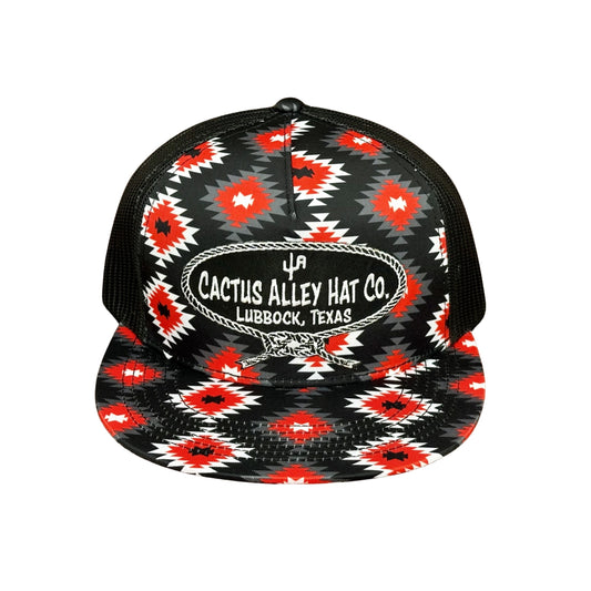 "Neck Rope-BLK" - CA Buddy Holly Aztec, Snapback Cap (2024)