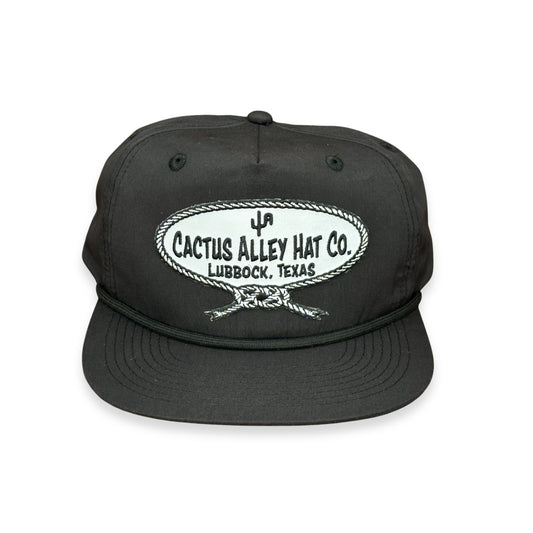 "Neck Rope" - CA 256 Black/ Black Rope, Snapback Cap (2025)