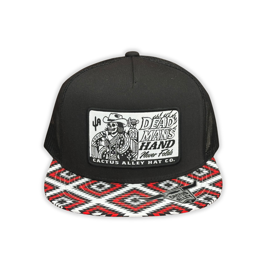 "Never Fold" - CA Blackout Guns Up Aztec, Snapback Cap