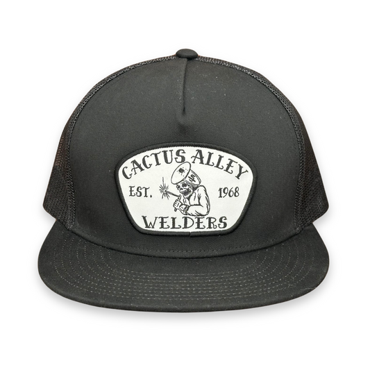 "Ole Sparky" - 6006 Black/ Black Mesh, Snapback Cap