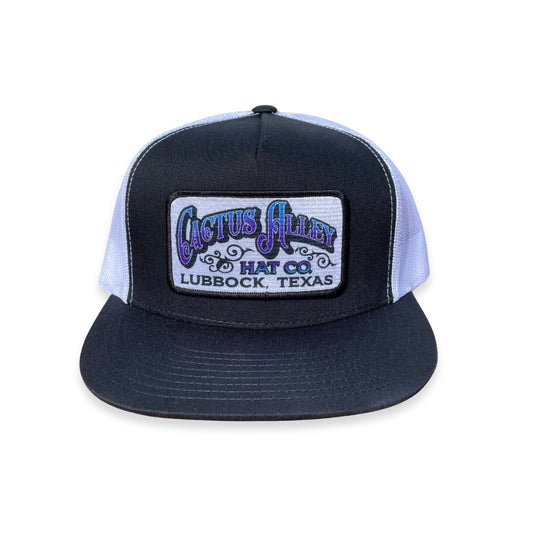 "Outlaw" - CA6006 Black/ White Mesh Trucker Snapback (WESA JAN  2024)