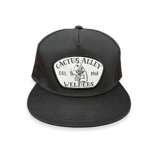 "Ole Sparky" - 6006 Black/ Black Mesh, Snapback Cap