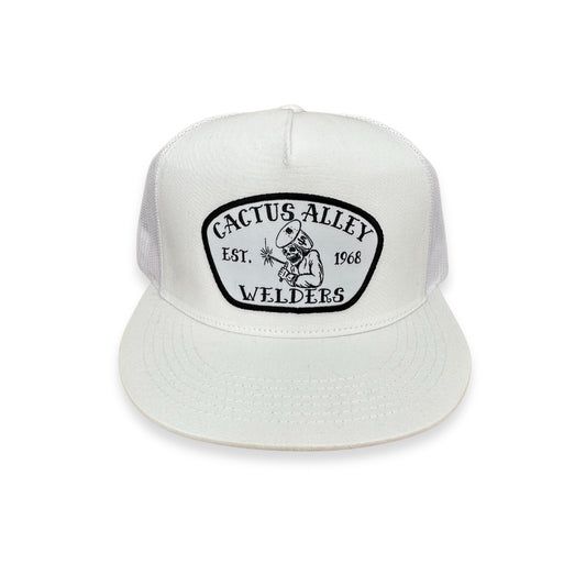"Ole Sparky" - CA 6006 White/ White Mesh, Snapback Cap