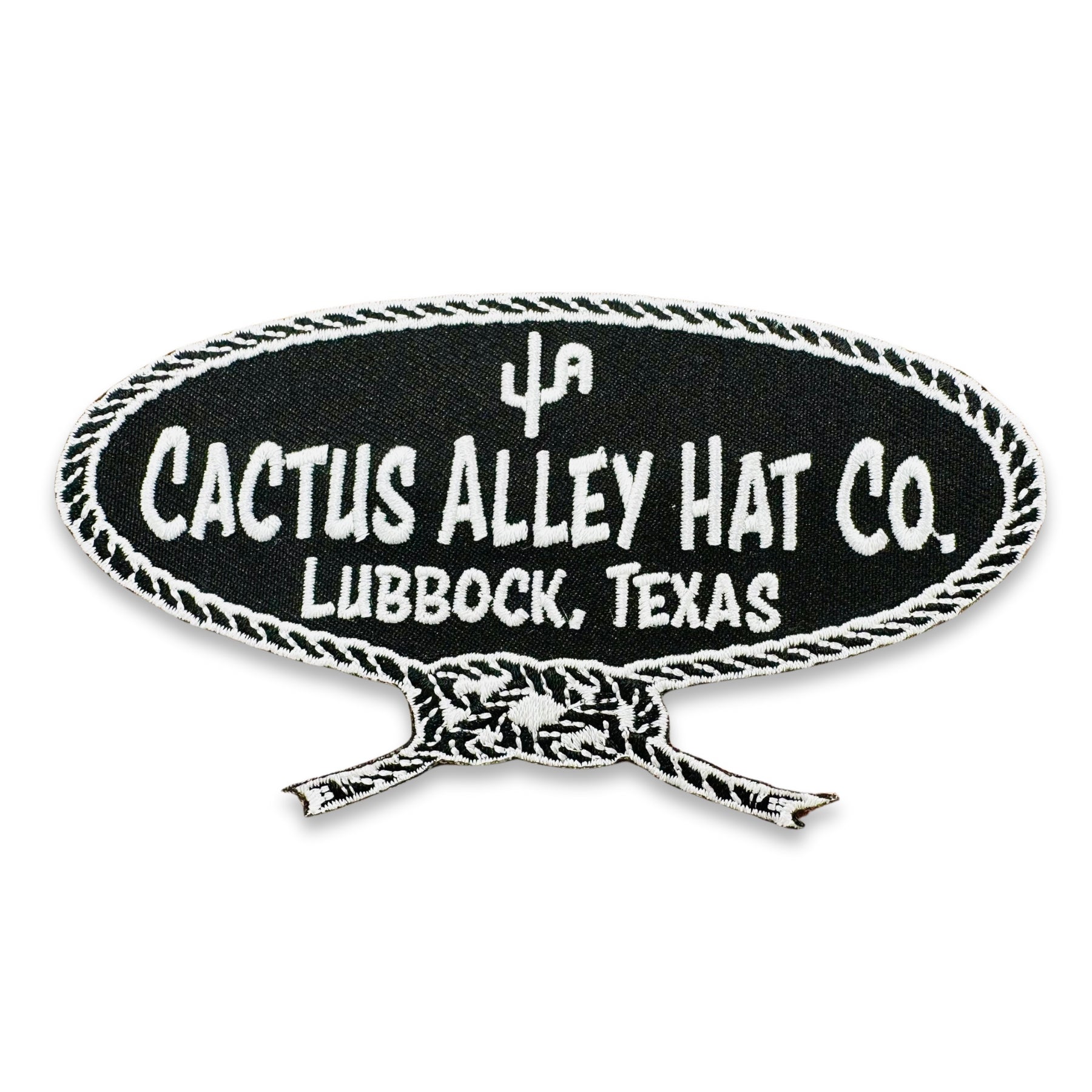 Cactus Ropes Patch P198 (Neck Rope-BLK Patch) – Cactus Alley Hat Co Wholesale